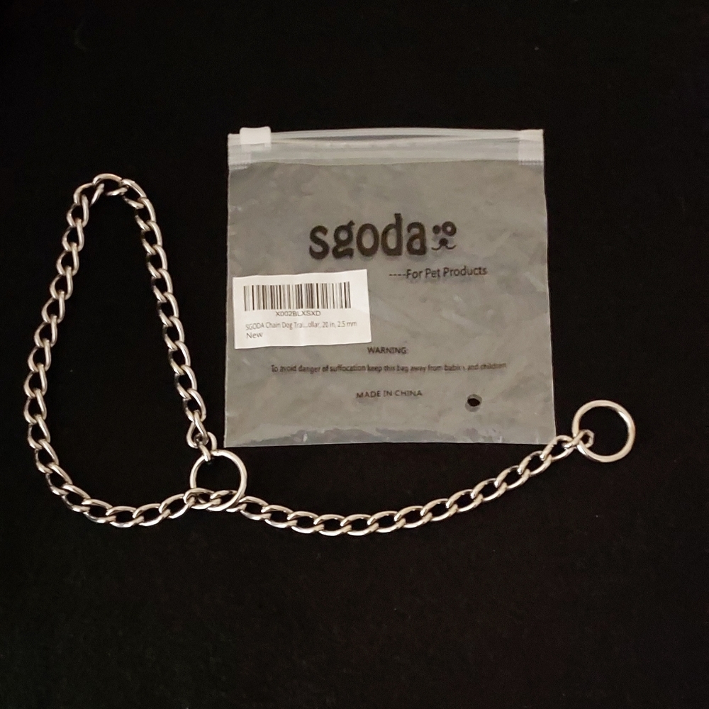 Chain Dog Training Collar 20 inch, 2.5mm from Sgoda Pre owned/New